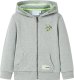 vidaXL Bluza dziecięca z kapturem i suwakiem, jasne khaki melanż, 116 1