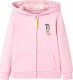 vidaXL Bluza dziecięca z kapturem i zapięciem na zamek, różowa, 92 1