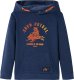vidaXL Bluza dziecięca z kapturem, granatowy melanż i pomarańcz, 140 1