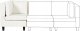Beliani Moduł narożny biały UNSTAD 2