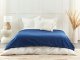 Beliani Poszewka na kołdrę obciążeniową 150 x 200 cm granatowa RHEA 9