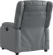 vidaXL Rozkładany fotel masujący, elektryczny, szary, sztuczna skóra 5
