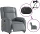 vidaXL Rozkładany fotel masujący, elektryczny, szary, sztuczna skóra 6