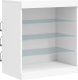 vidaXL vidaXL Szafka z oświetleniem LED, biała, 60,5x37x67 cm 4