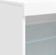 vidaXL vidaXL Szafka z oświetleniem LED, biała, 60,5x37x67 cm 8