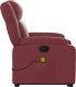 vidaXL Podnoszony fotel masujący, rozkładany, winna czerwień, ekoskóra 9