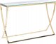 Beliani Konsola szklana złota RINGGOLD 1