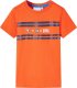 vidaXL Koszulka dziecięca, ciemnopomarańczowa, 128 1