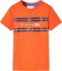 vidaXL Koszulka dziecięca, ciemnopomarańczowa, 140 1