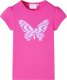 vidaXL Koszulka dziecięca, półrękawki, ciemny róż, 140 1