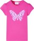 vidaXL Koszulka dziecięca, półrękawki, ciemny róż, 116 1