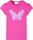 vidaXL Koszulka dziecięca, półrękawki, ciemny róż, 128 1