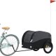 vidaXL Przyczepka rowerowa, czarna, 45 kg, żelazo 3