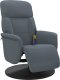vidaXL Rozkładany fotel masujący z podnóżkiem, ciemnoszary, aksamit 3