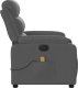 vidaXL Rozkładany fotel masujący, elektryczny, ciemnoszary, tkanina 9
