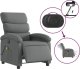 vidaXL Rozkładany fotel masujący, elektryczny, ciemnoszary, tkanina 5
