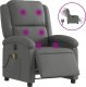 vidaXL Rozkładany fotel masujący, elektryczny, ciemnoszary, tkanina 2