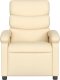 vidaXL Rozkładany fotel masujący, elektryczny, kremowy, tkanina 8