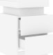 vidaXL Szafka nocna z oświetleniem LED, biała, 35x39x55 cm 7