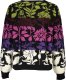 Desigual Damski piękny sweter w kontrastowe kwiaty DESIGUAL L 1