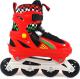 Rolki SMJ sport Rolki 2w1 i łyżwy regulowane roz 37-40 czerwone (ROL188 - 6650) 5