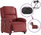 vidaXL Rozkładany fotel masujący, elektryczny, bordowy, sztuczna skóra 6