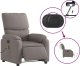 vidaXL vidaXL Rozkładany fotel masujący, elektryczny, kolor taupe, tkanina 6