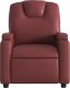 vidaXL Rozkładany fotel masujący, elektryczny, bordowy, sztuczna skóra 9
