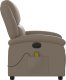 vidaXL Rozkładany fotel masujący, elektryczny, cappuccino 10