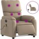 vidaXL vidaXL Rozkładany fotel masujący, elektryczny, cappuccino, ekoskóra 2
