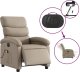 vidaXL Rozkładany fotel masujący, elektryczny, cappuccino 6