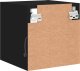 vidaXL Ścienna szafka TV z LED, czarna, 30x28,5x30 cm 9