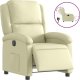 vidaXL Elektryczny fotel rozkładany, kremowy 2