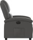 vidaXL Elektryczny fotel rozkładany, szary, obity skórą naturalną 9