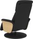 vidaXL Rozkładany fotel masujący z podnóżkiem, czarny, sztuczna skóra 6