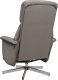 vidaXL Rozkładany fotel masujący z podnóżkiem, taupe, obity tkaniną 6