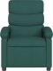vidaXL Rozkładany fotel masujący, elektryczny, ciemnozielony, tkanina 8