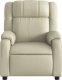 vidaXL Rozkładany fotel masujący, elektryczny, kremowy, sztuczna skóra 8