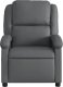vidaXL Rozkładany fotel masujący, elektryczny, szary, sztuczna skóra 8