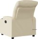 vidaXL Rozkładany fotel masujący, elektryczny, kremowy, tkanina 4