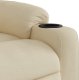 vidaXL Rozkładany fotel masujący, elektryczny, kremowy, tkanina 10