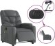 vidaXL Rozkładany fotel masujący, elektryczny, szary, sztuczna skóra 5