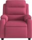 vidaXL Rozkładany fotel masujący, elektryczny, winna czerwień, aksamit 8