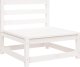 vidaXL Ogrodowa sofa 3-osobowa, biała, lite drewno sosnowe 4