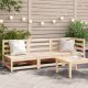 vidaXL Ogrodowa sofa 3-osobowa, lite drewno sosnowe 1