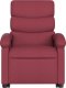 vidaXL vidaXL Podnoszony fotel masujący, rozkładany, bordowy, obity tkaniną 8