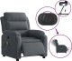 vidaXL vidaXL Rozkładany fotel masujący, elektryczny, ciemnoszary, aksamit 5