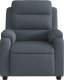 vidaXL vidaXL Rozkładany fotel masujący, elektryczny, ciemnoszary, aksamit 8
