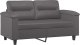 vidaXL vidaXL 2-osobowa sofa, szary, 120 cm, sztuczna skóra 2