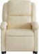 vidaXL vidaXL Podnoszony fotel masujący, rozkładany, kremowy, obity tkaniną 8